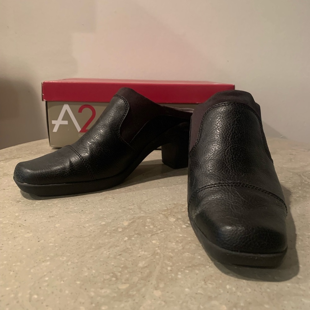 A2 by Aerosoles | Black Saw Breaker Mule